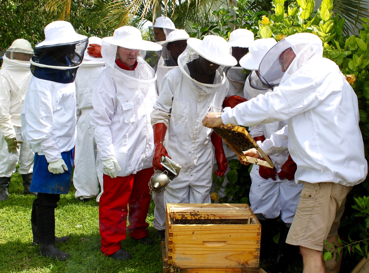 Bees - Frank demonstrating 1