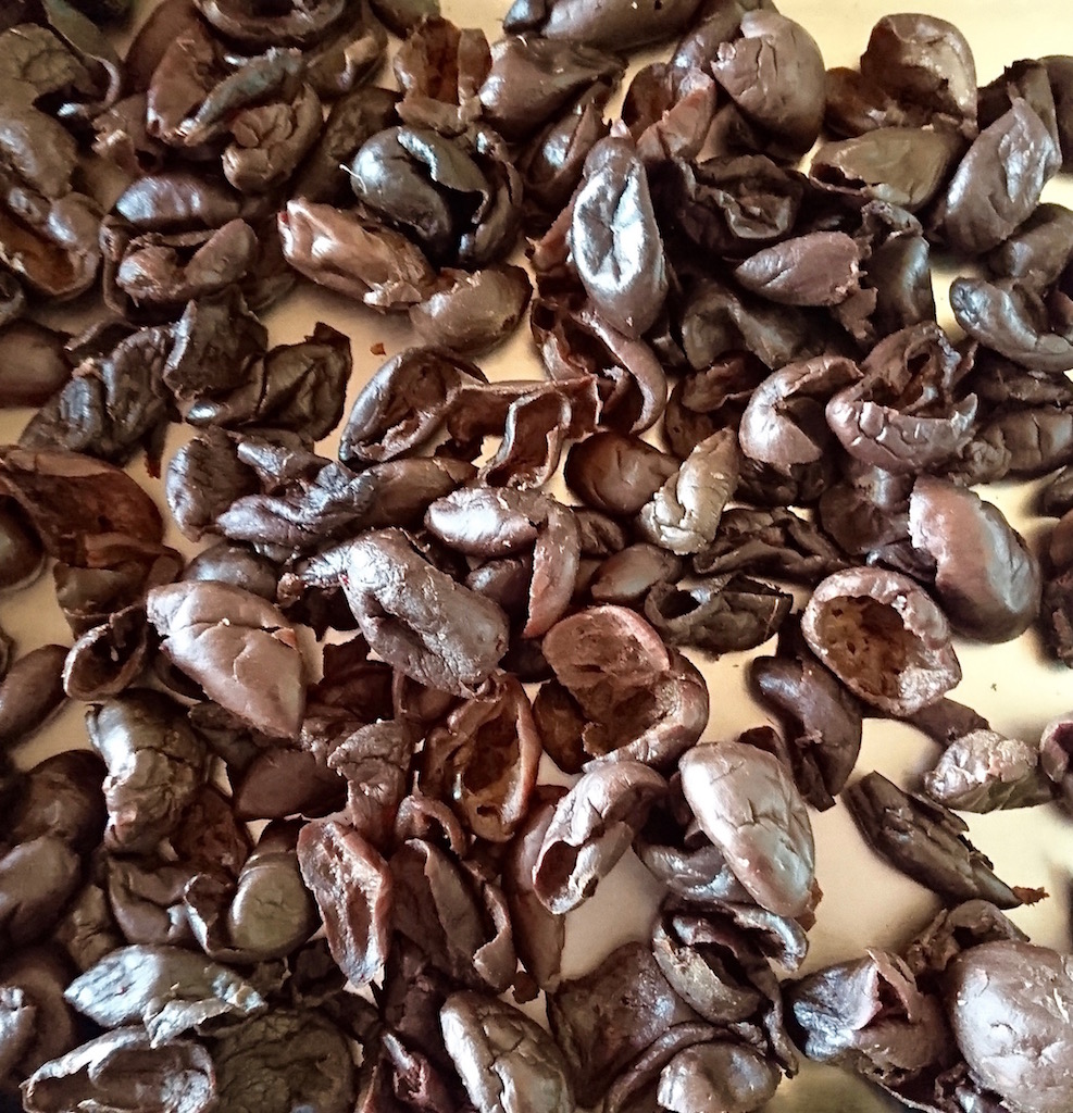 Dried nsumo fruit, which we chop up and use instead of raisins.